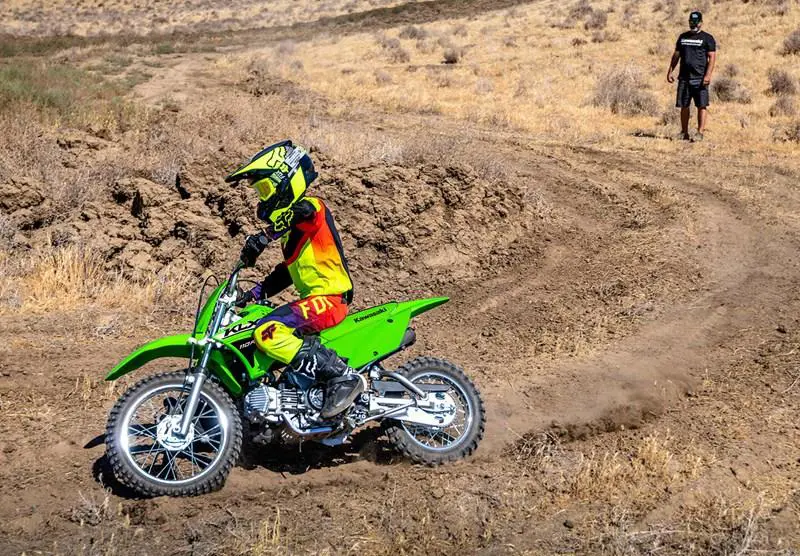 Kawasaki KLX110R L Action Shot