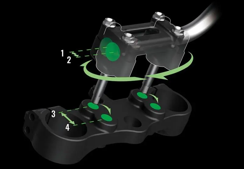 Kawasaki KLX300R Four-Way Adjustable Handlebar