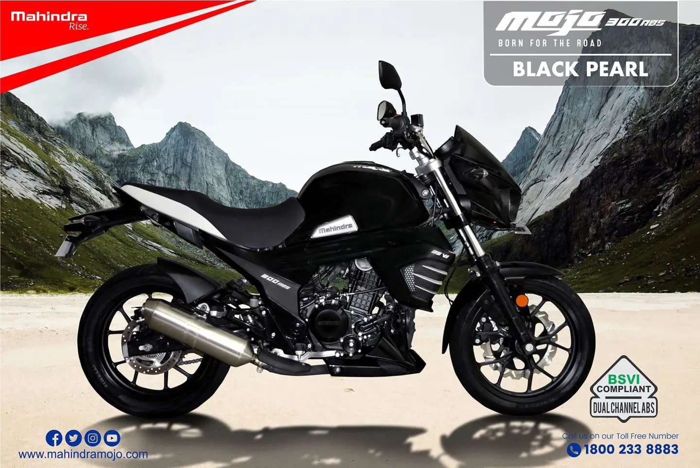 Mahindra Mojo 300 Black Pearl – INR 1,99,900