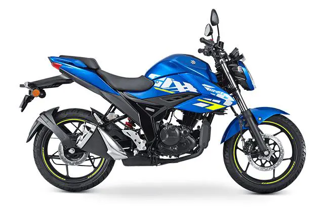 Suzuki Gixxer 155 in Metallic Triton Blue