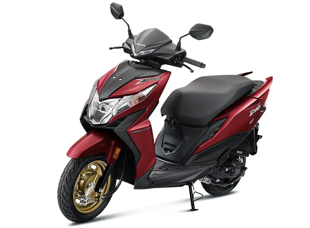 Honda Dio DLX in Mat Sangria Red