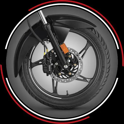 New Hero Glamour Black And Accent Wheel