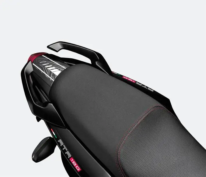 New TVS Apache RTR 180 2V Alcantara Racing Seat