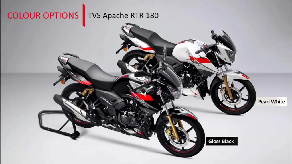 2023 TVS Apache RTR 180 2V Colour Options