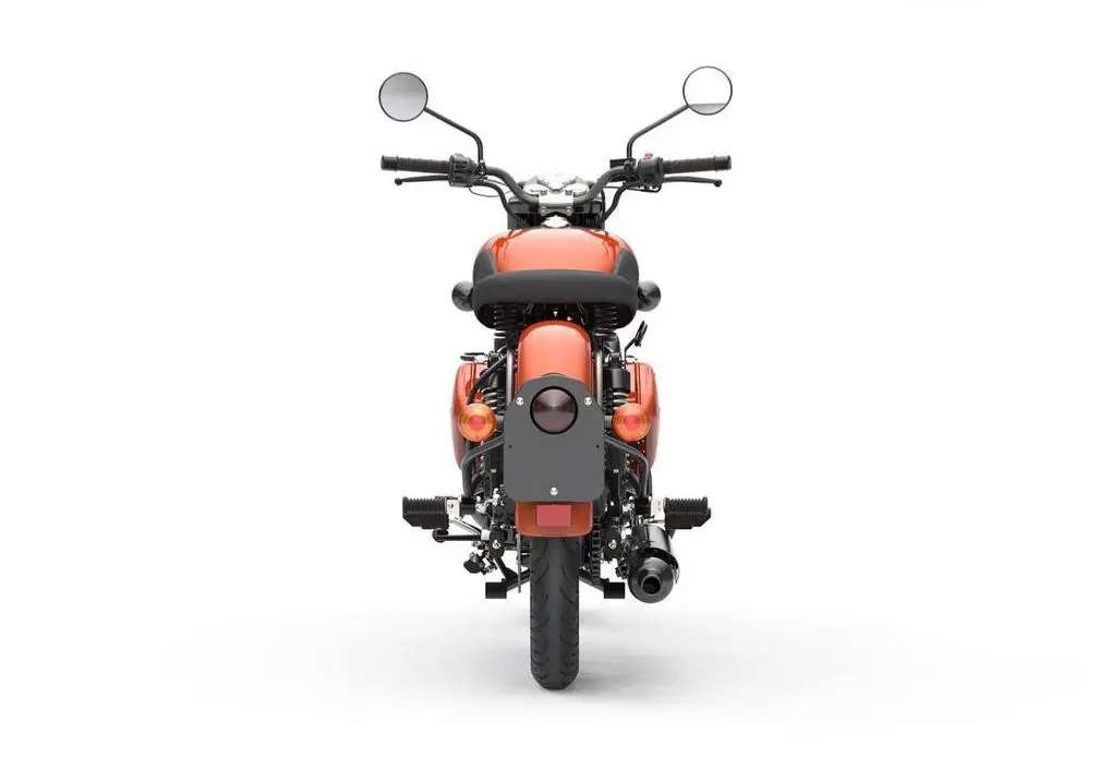 Royal Enfield Classic 350 Orange Ember Rear View