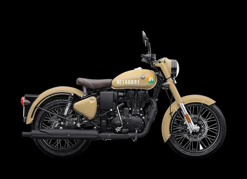 RE Classic 350 Signals Stormrider Sand Side View