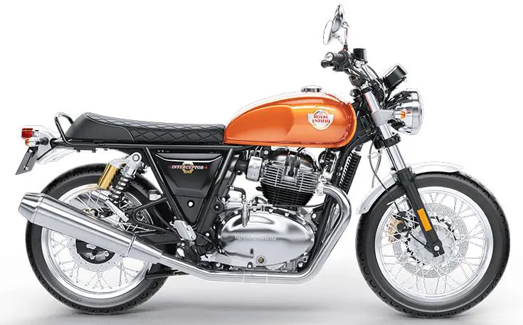 RE Interceptor 650 in Orange Crush Color