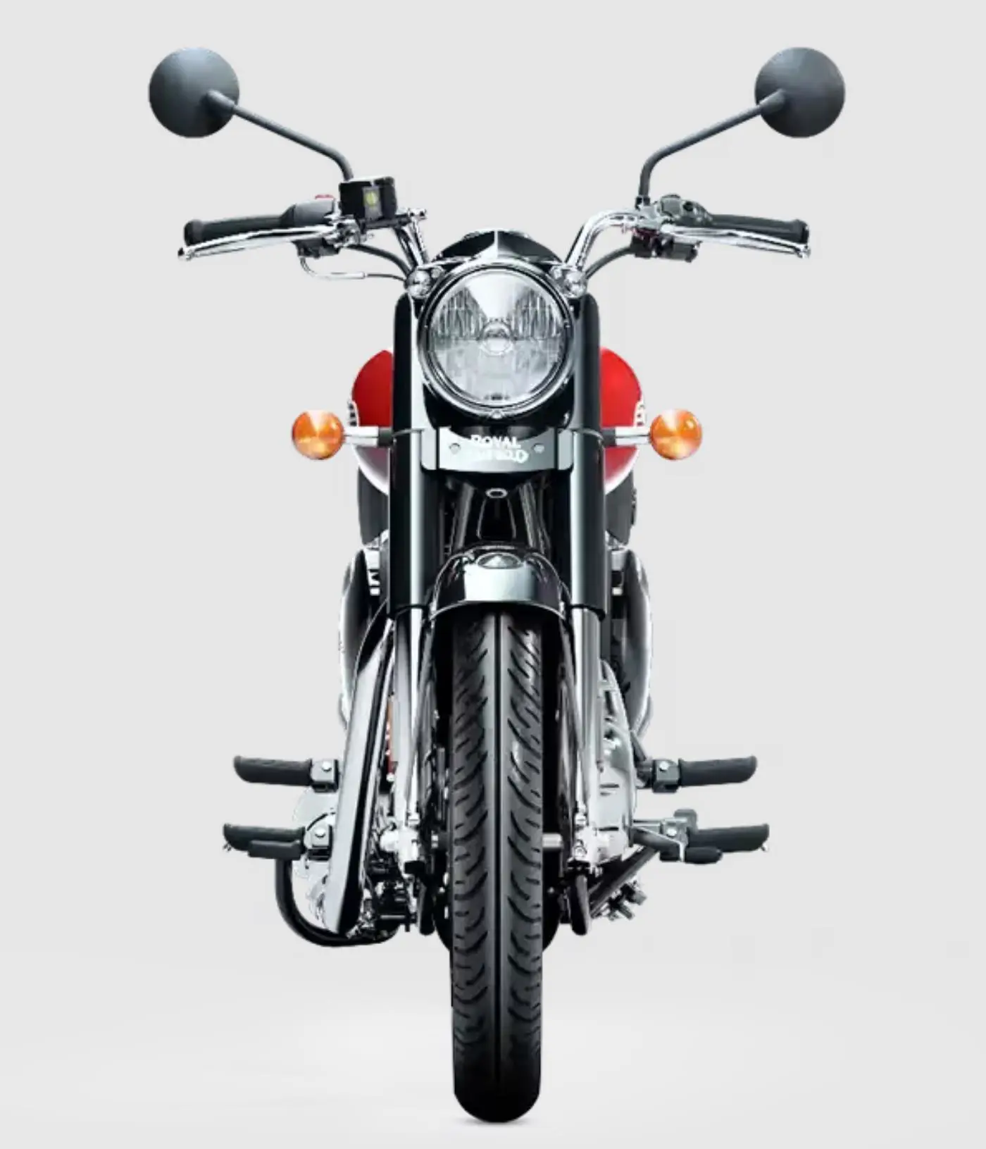 Royal Enfield Bullet 350 Military Red Front View