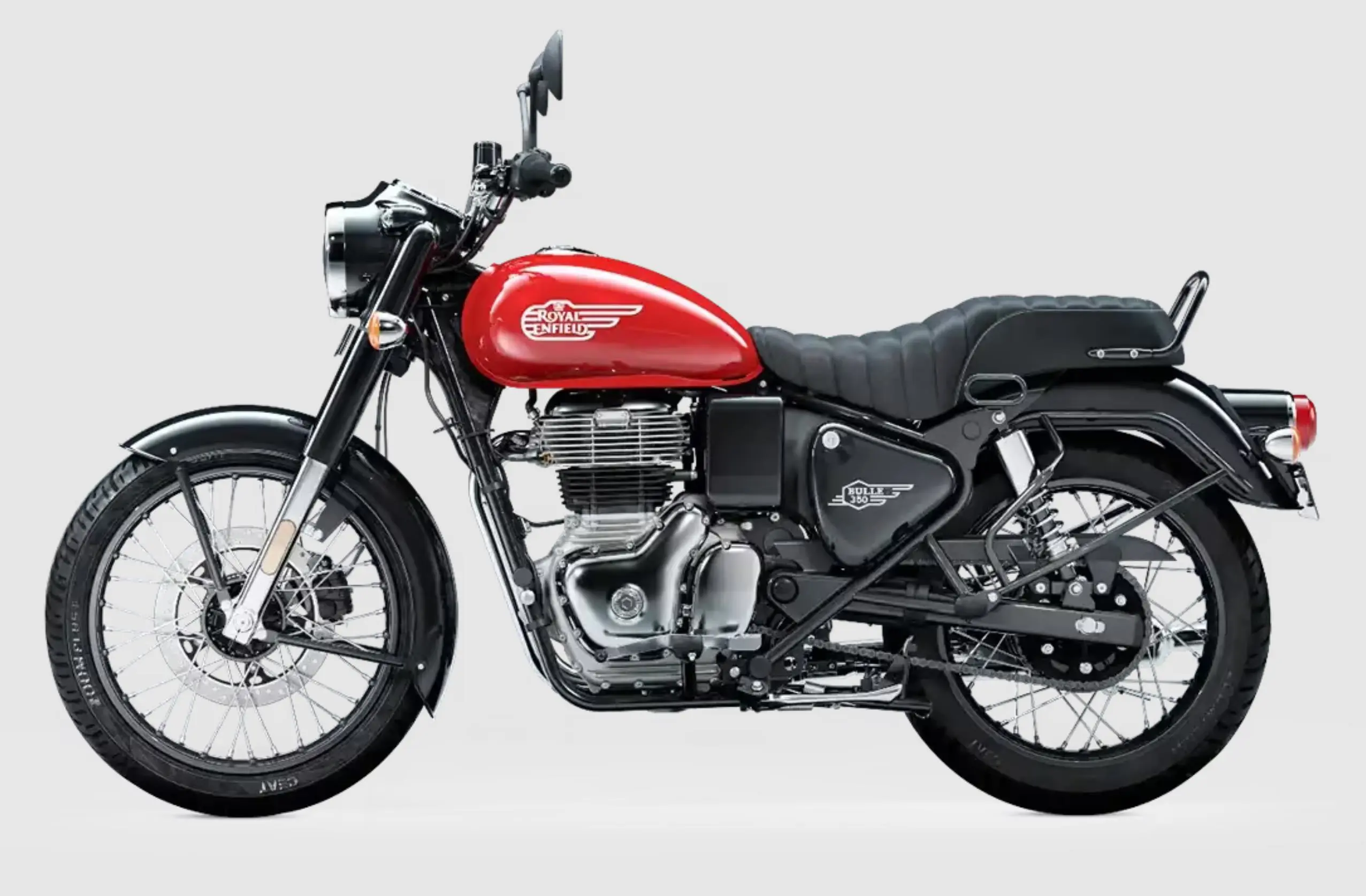Royal Enfield Bullet 350 Military Red Side View