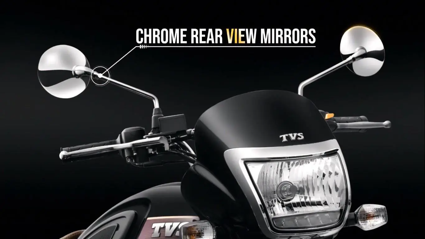 TVS Radeon Special Edition Chrome Mirrors