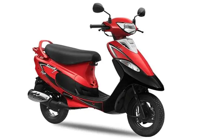 TVS Scooty Pep+ in Revving Red Color