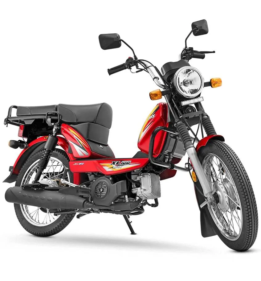 TVS XL100 Heavy Duty Front 3-Quarter View