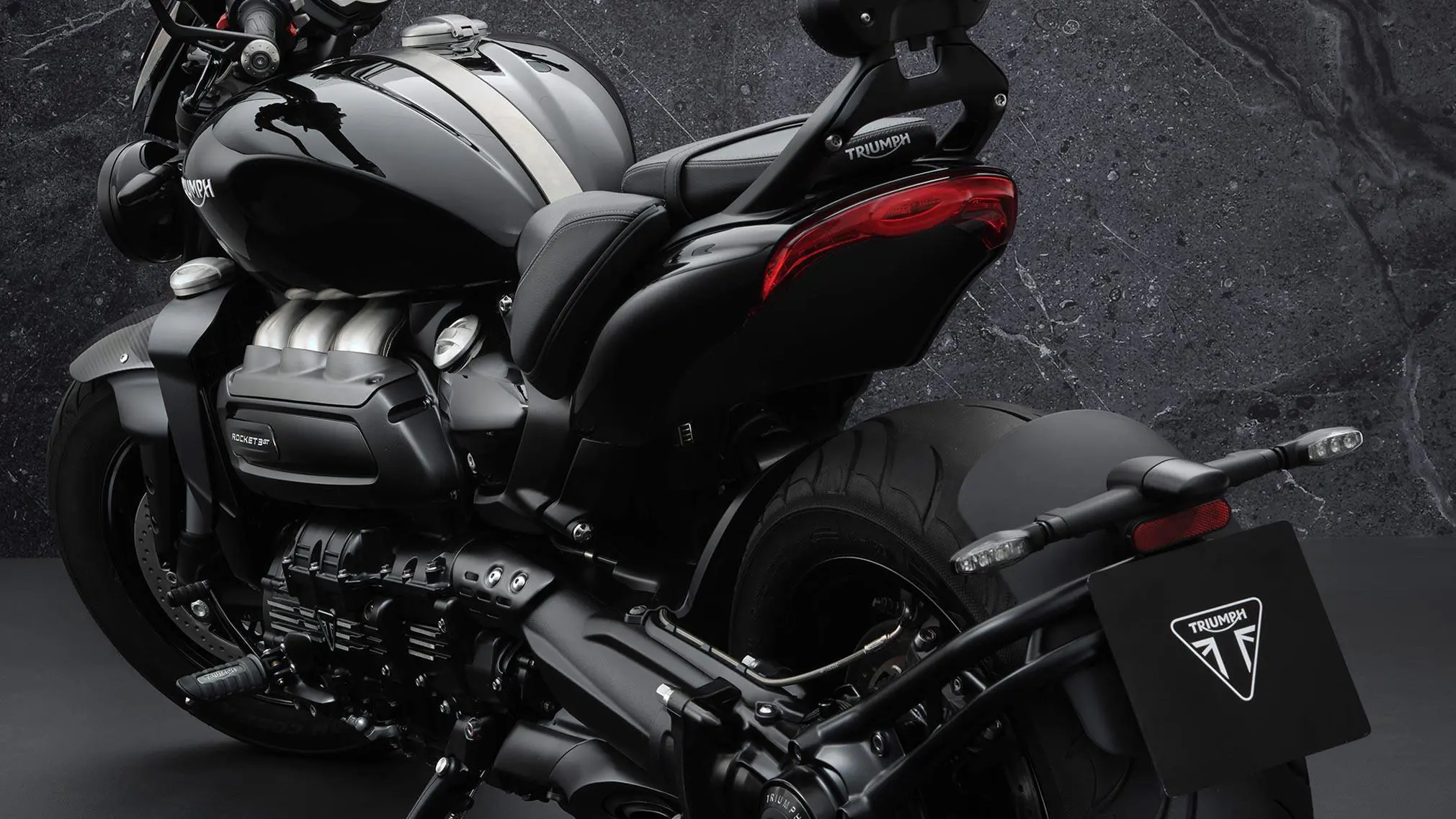 Triumph Rocket 3 GT Triple Black Rear View