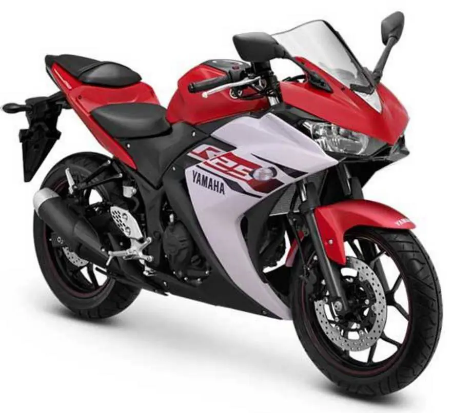 Yamaha YZF-R25 Front 3-Quarter (Red-White)
