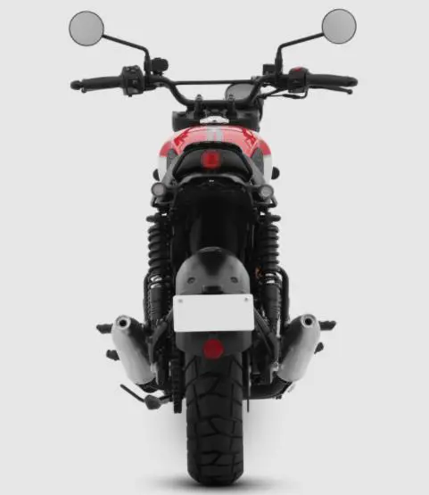 Yezdi Scrambler Dual Tone Rear View