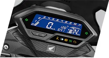 Honda CB200X Fully Digital Liquid Crystal Meter