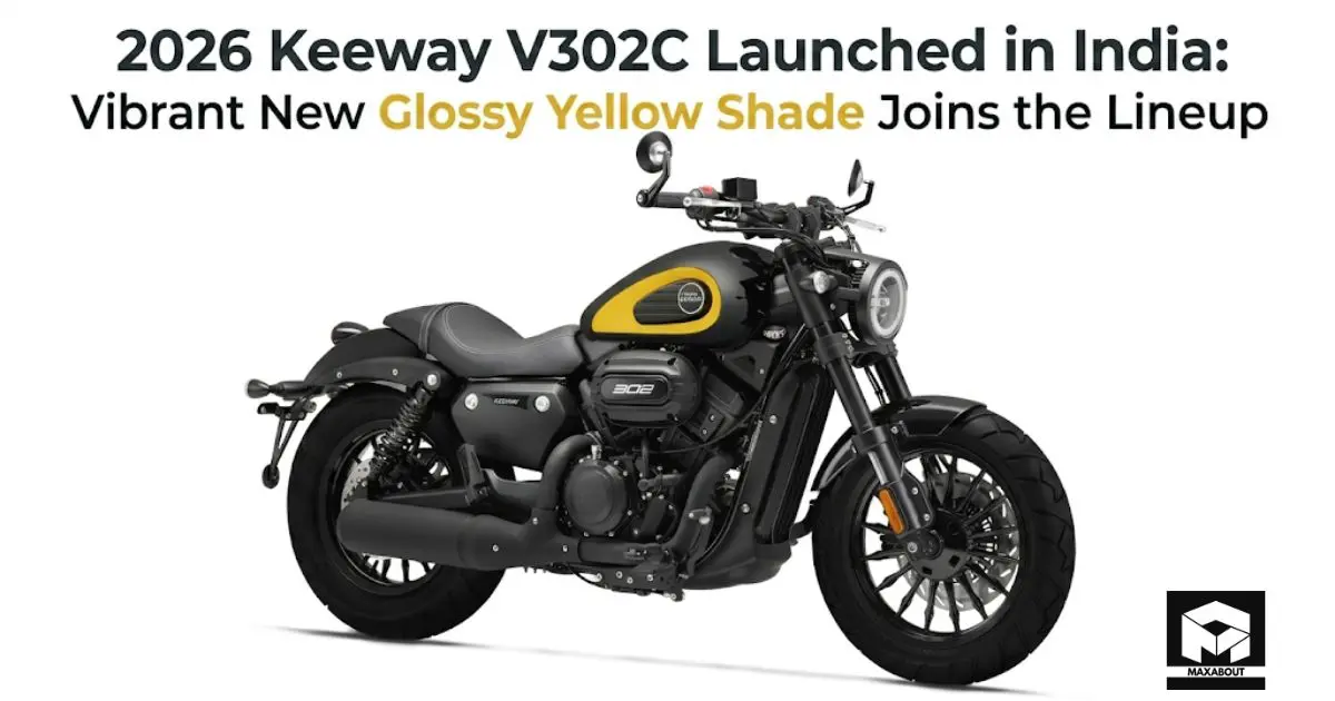 2026 Keeway V302C Launched in India with New Glossy Yellow Shade