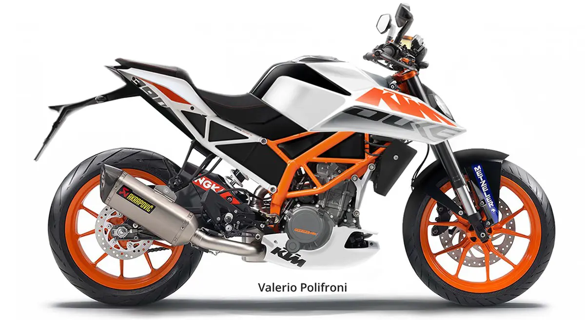 2017 KTM 390 Duke Rendered by Valerio Polifroni