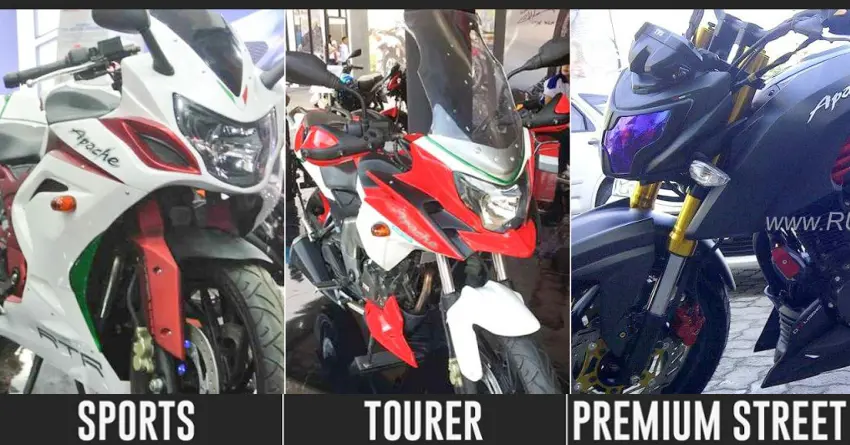 Custom Made TVS Apache RTR 200 Sports, Tourer & Premium Street Version
