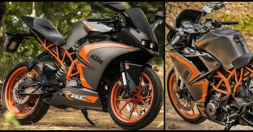 Custom KTM RC 390 Wrap by KNIGHT Auto Customizer