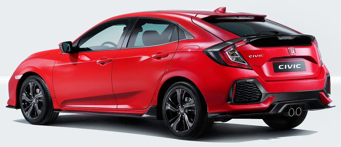 2017 Honda Civic Hatchback Revealed: Public Debut at 2016 Paris Motor Show