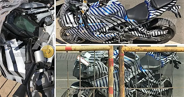 TVS Akula 310 spied up close while testing in India