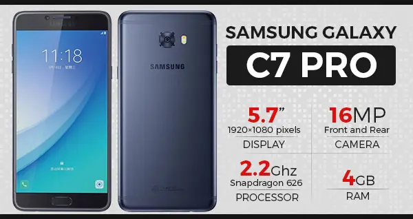 Samsung Galaxy C7 Pro Officially Unveiled