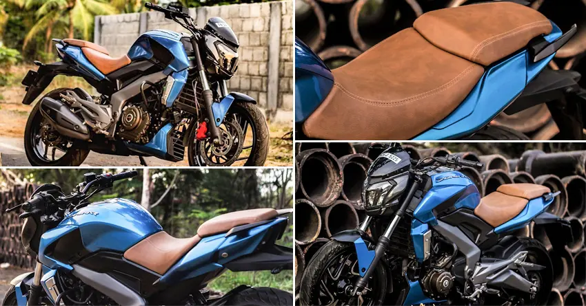 Gloss Metallic Blue Bajaj Dominar 400 by Knight Auto Customizer