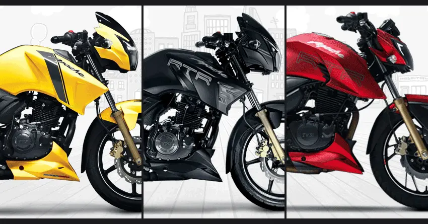 BS4 TVS Apache RTR Series Launched in India