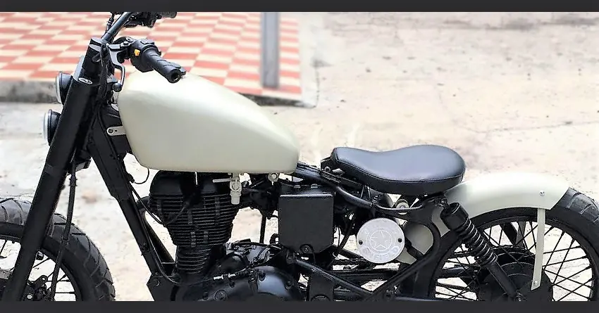 Custom-Made Royal Enfield Bullet 350 by Aghori Customs (Punjab)