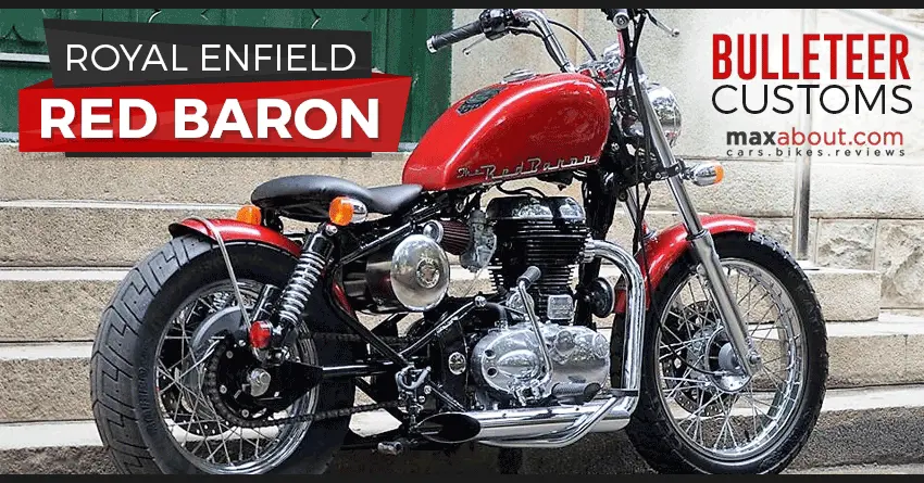 Custom-Made 500cc Royal Enfield Red Baron by Bulleteer Customs