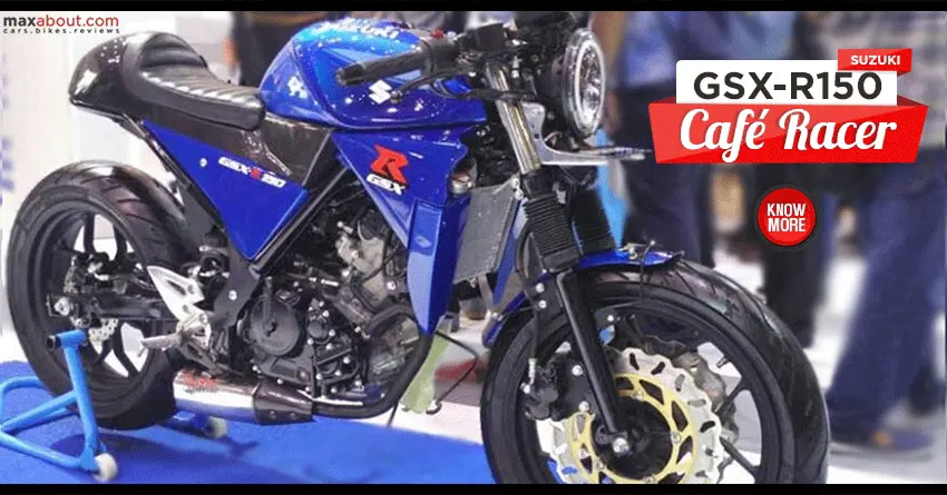 Suzuki GSX-R150 Cafe Racer Showcased @ 2017 Indonesia International Motor Show
