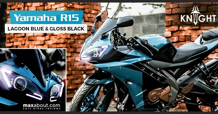Yamaha R15 Lagoon Blue & Gloss Black Dual-Tone Edition by Knight Auto Customizer