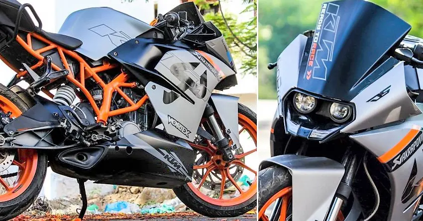 Meet Brushed Matte Grey KTM RC 200 by DS Design