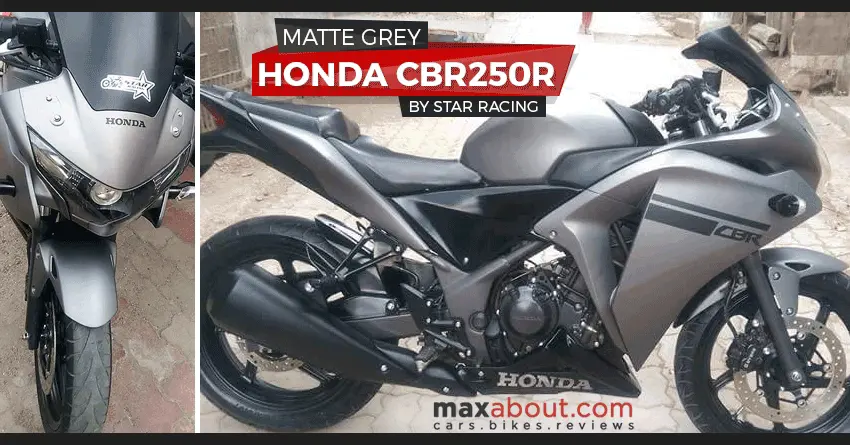 Honda CBR250R Matte Grey Edition by Star Racing (Gujarat)