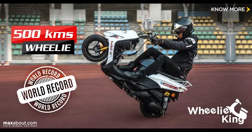 Project Wheelie King: Japanese Rider Masaru Abe Sets 500 kms Wheelie World Record