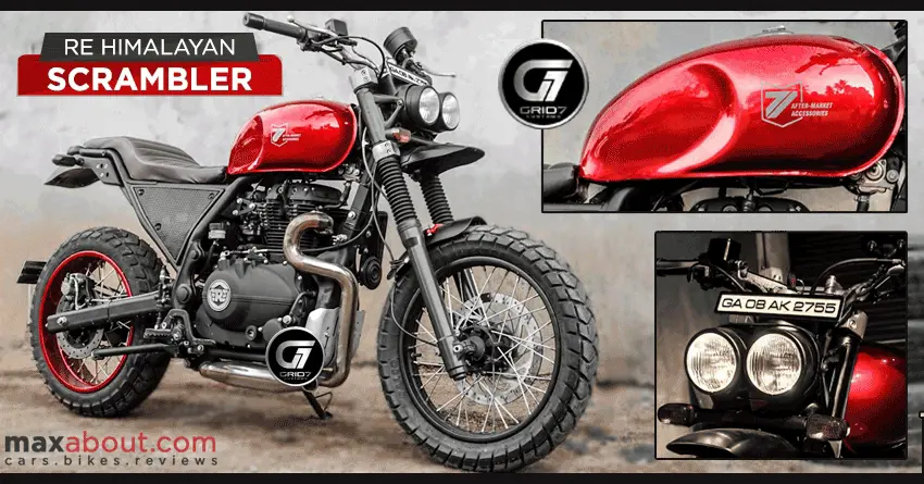 Royal Enfield Himalayan Scrambler by GRID7 Customs
