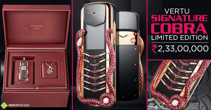 Vertu Signature Cobra Limited Edition Unveiled for CNY 24,74,000 (INR 2.33 Crore)