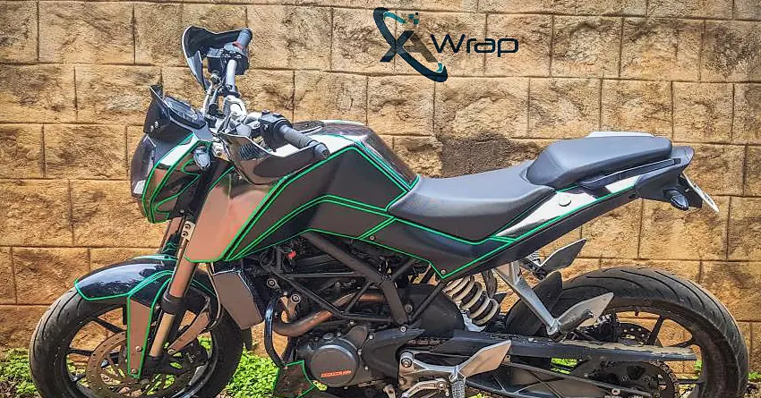 KTM 200 Duke Tron Edition by A-Wraps (Chennai)