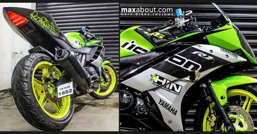 Yamaha R15 V2 Neon Green Edition by DS Design