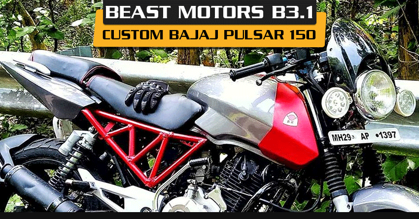 Custom-Made Bajaj Pulsar 168 a.k.a Pulsar B3.1 by Beast Motors Pvt. Ltd.