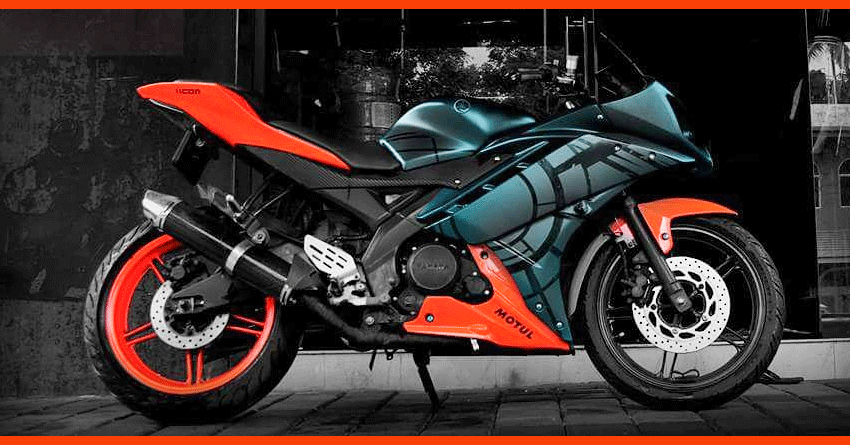 Modified Yamaha R15 V2 by HTRZ Modz SHORNUR