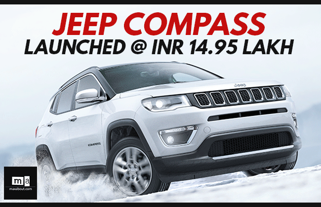 Jeep Compass Launched in India @ INR 14.95 Lakh