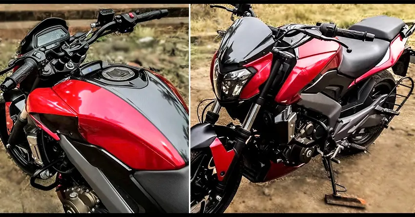 Meet Customized Ultra Metallic Red Bajaj Dominar 400