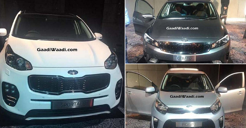 Kia Showcases 3 Cars to Prospective Dealers in India