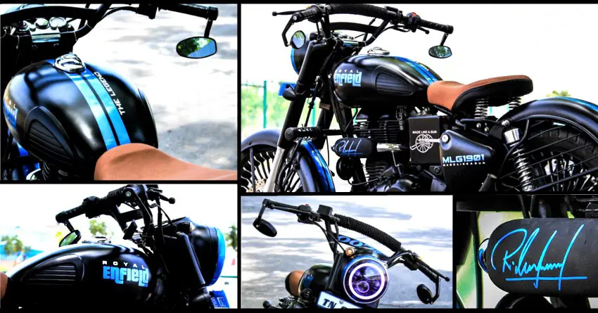 Meet Dark-Themed Royal Enfield Classic MLG1901