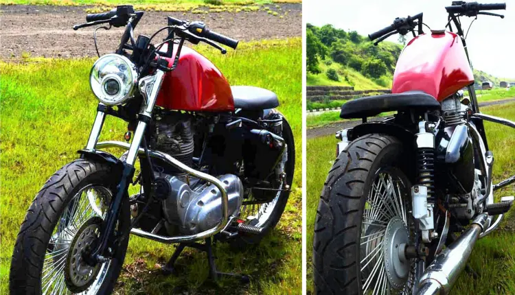 Custom-Made Royal Enfield Electra 350 Brave by Virendra Bhakte