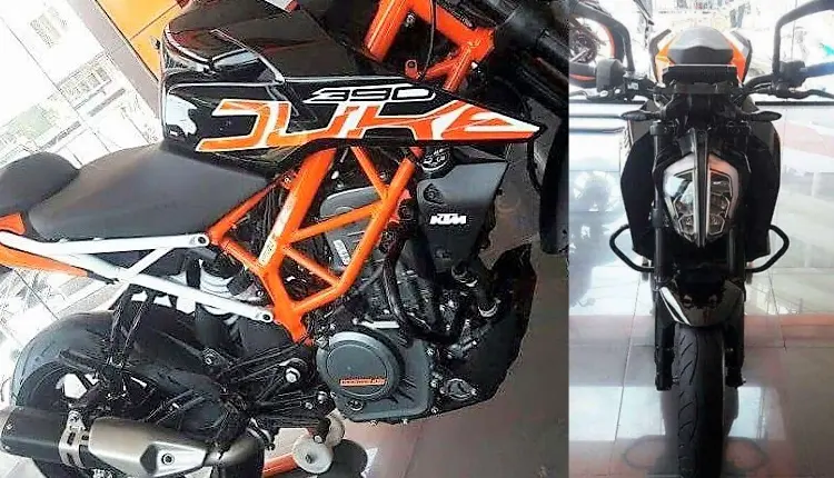 KTM Duke 390 Stealth Black Spotted at a Dealership