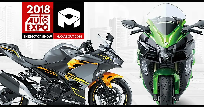 Kawasaki Bikes @ Auto Expo 2018 | Ninja 400, Ninja H2 SX to Make India Debut