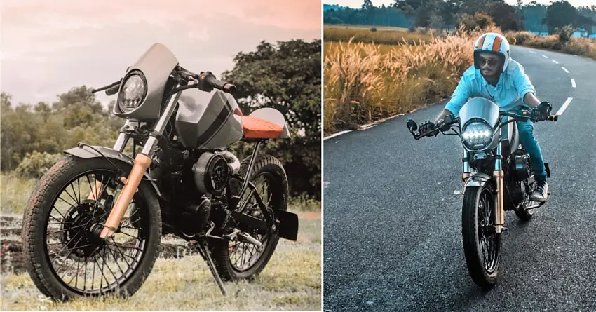 TVS Suzuki Fiero Cafe Racer by WOLT Motor Corp